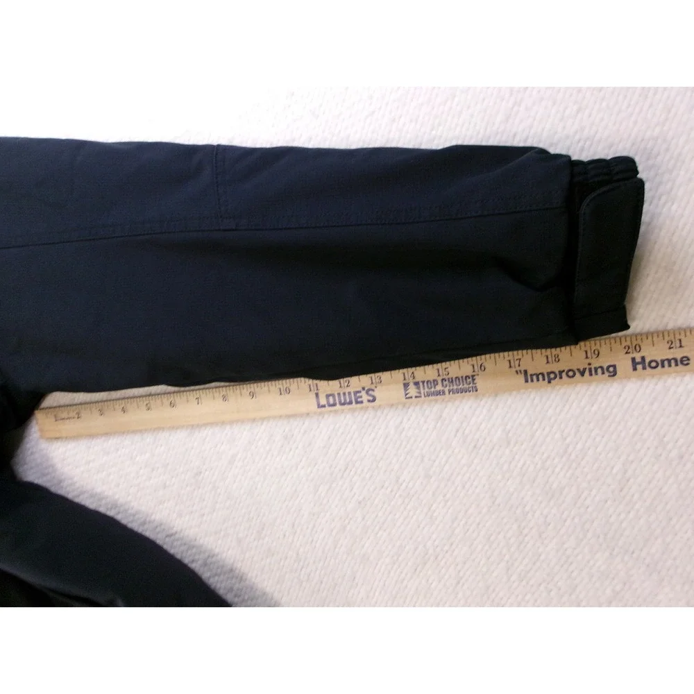 Gerry‎ Hooded Softshell Jacket Mens Large Navy Blue Quilted Lined Coat